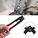 Omninmo Heavy Duty Antiskid CV Boot Clamp Pliers Joint Tool For Auto/ATV with 20 Crimp Bands, Ear Type Extension CV Joint Axle Boot Clamp Pliers for Most Cars