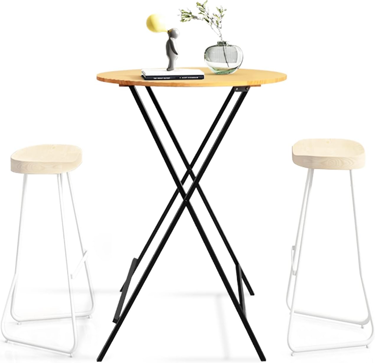 EDS FAM 45" H Cocktail Table Wooden 32" L Bar Height