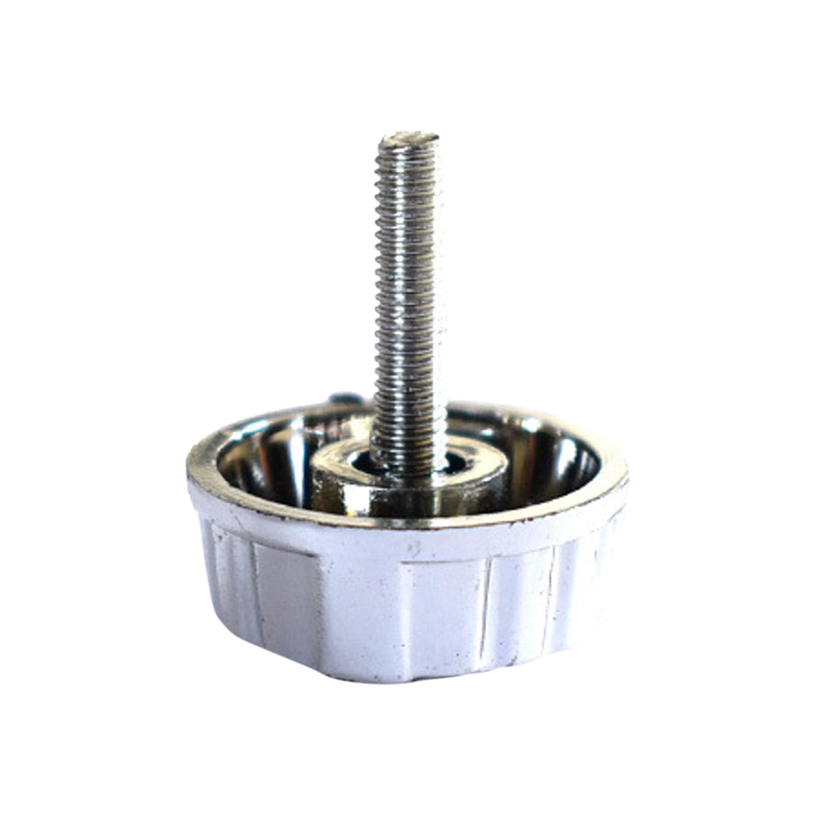 Fishing Gear Fishing Reel Handle Screw Caps Semi Metal Reel Handle Nut Spining Knob Screw For Grip (Silver, 2 1cm)