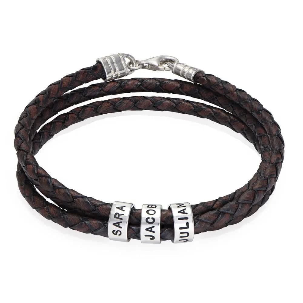 MyNameNecklace Personalized Choose Your Style Men Bracelet - Custom Inscriptions - Meaningful Gift for Him Husband - Gift