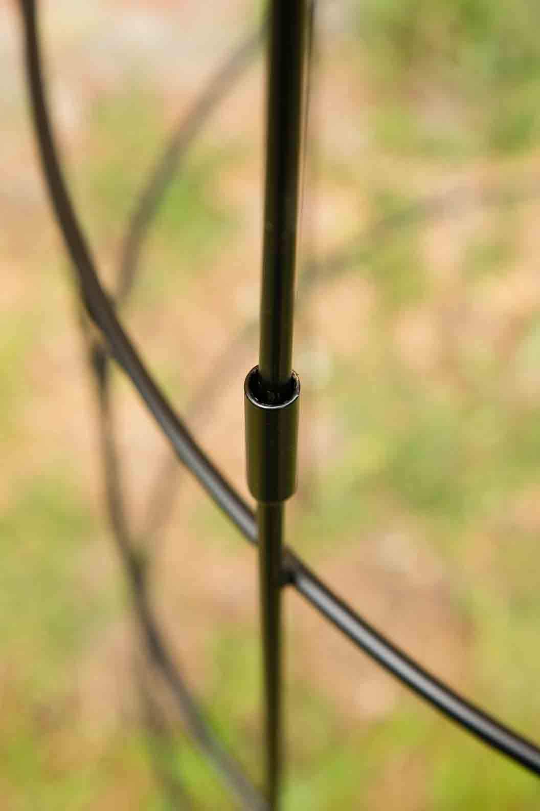 KUHEIGA Rankhilfe Jumbo 300cm Ø: 60cm, Schwarz