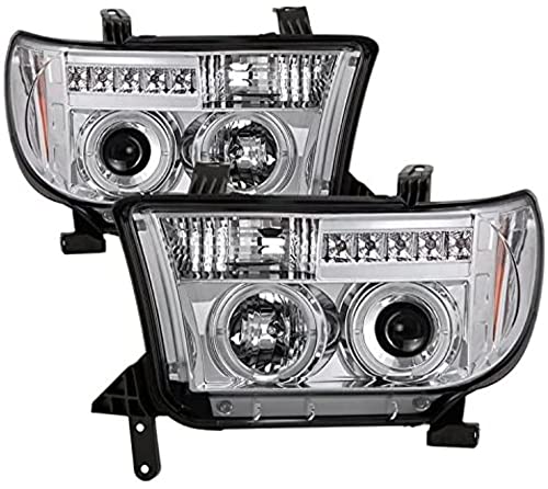 Spyder Auto 5012036 LED Halo Projector Headlights Chrome/Clear