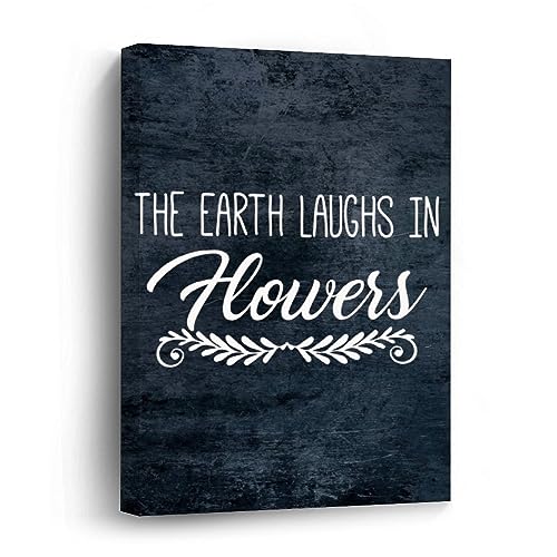 Impressions sur toile encadrées The Earth Laughs In Flowers - Yelolyio 30,5x40,6 cm Tableaux