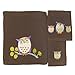 Allure Home Creations Awesome Owls 100-Percent Cotton 3-Piece Towel Set