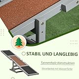 PawHut Hundewippe, Hunde Agility Wippe aus Holz, rutschfest Hunde Agilitäts Rampe für Hunde unter 30 kg, wetterfest Hundetraining Outdoor Hundesport für Balance, 180 x 30 x 30 cm Grau
