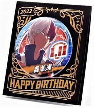 僕のヒーローアカデミア　ヒロアカ　轟焦凍　バースデー缶バッジ 僕のヒーローアカデミア』バースデイ缶バッジ 轟焦凍 BF1