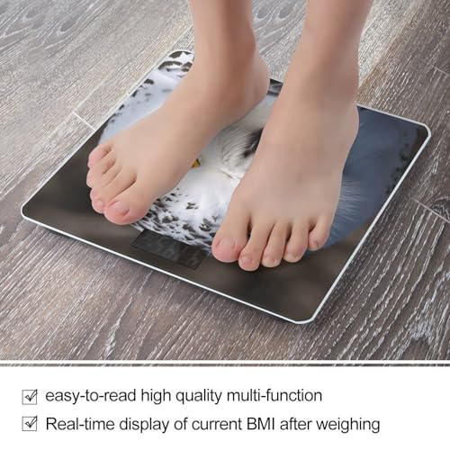 Báscula digital de baño BWQJKUO con diseño de búho miniatura 5
