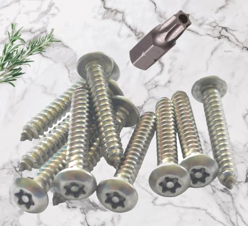 Tornillos de seguridad 5,5x32mm en acero inoxidable con punta torx inviolable 3