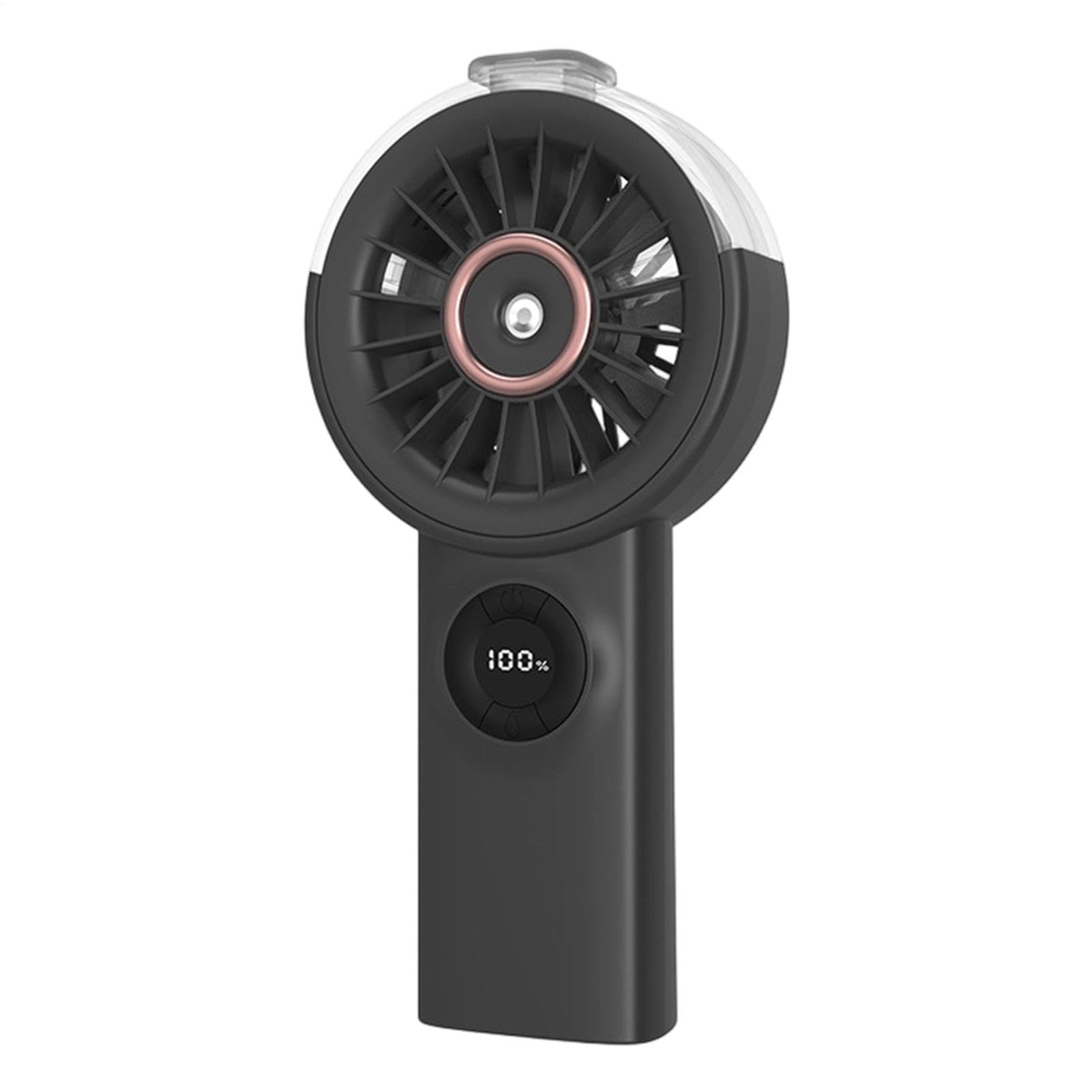 Ventilateur portable avec brume et affichage numérique pour voyage et camping