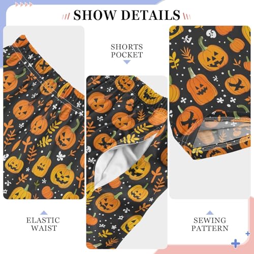 Pajama Pants Halloween Pumpkins Cute PJ Bottoms Sleepwear Lounge Sleep Pant with Pockets4