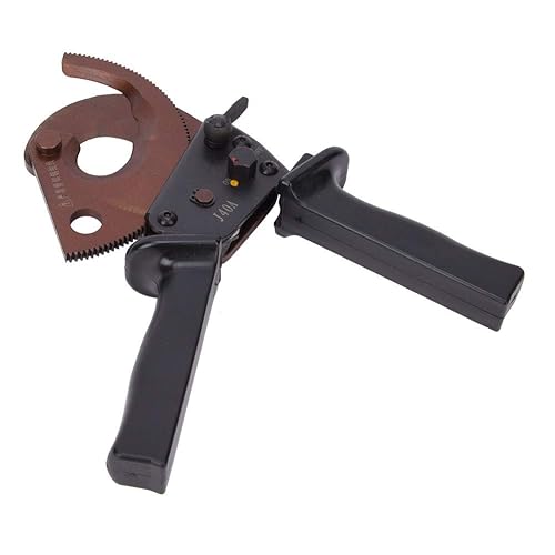 Miniatura 3 de Cortadores de cable de alambre J40A 11.811 in Trinquete de grado industrial Tijeras de cable Hardware Herramienta de corte manual