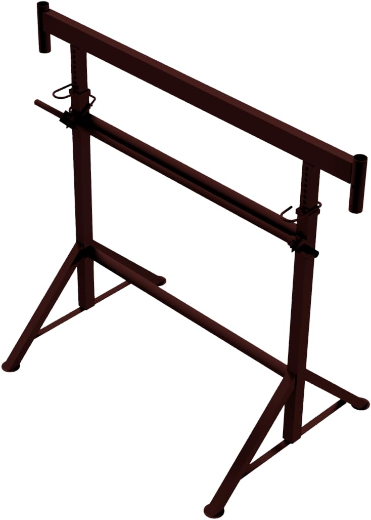 Caballete de manivela K1500 regulable en altura – Superficie de apoyo de 1,50 m – Capacidad de carga de hasta 1600 kg – Altura: 1,20 m – 1,95 m – Lacado