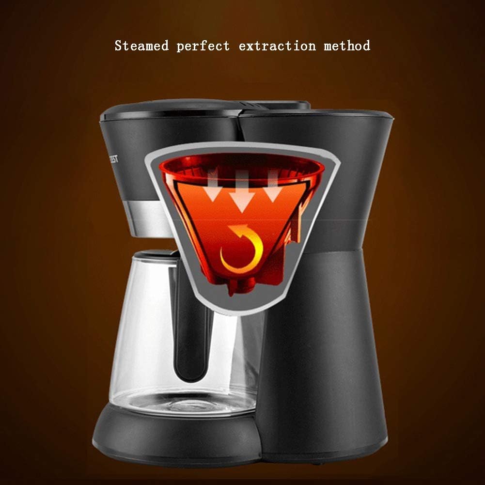 Coffee Machine Single, Household Automatic Tea Drip Glass Pot Small Amen
