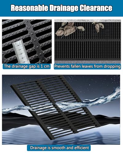 Caniveau de drainage durable en plastique polymère robuste - 4