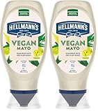 Hellmann's Mayonnaise Mayo leckere vegane Mayonnaise zu 100% pflanzlich 430 ml (Packung mit 2)
