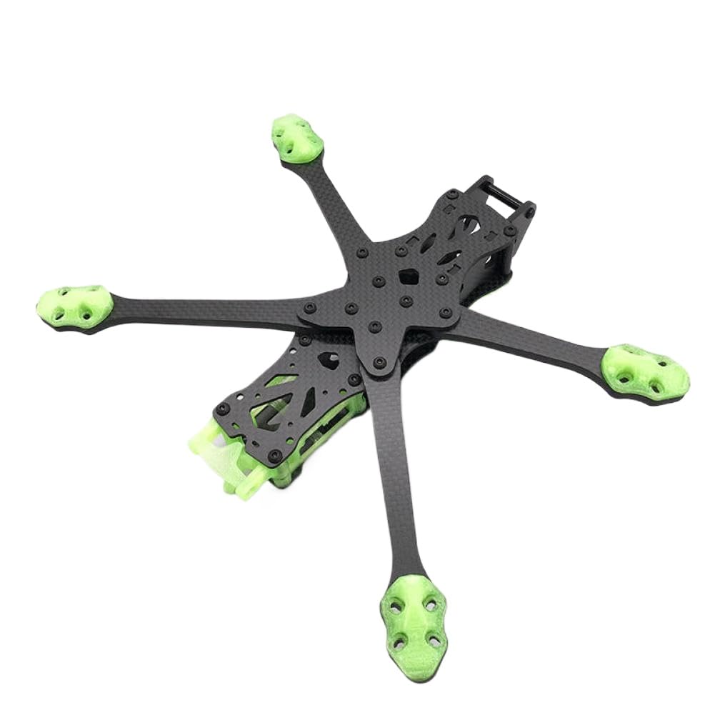 Kit telaio quadricottero in fibra di carbonio Braccio da 5 pollici passo 225 mm passo 5,5 mm compatibile con drone unità aria O3