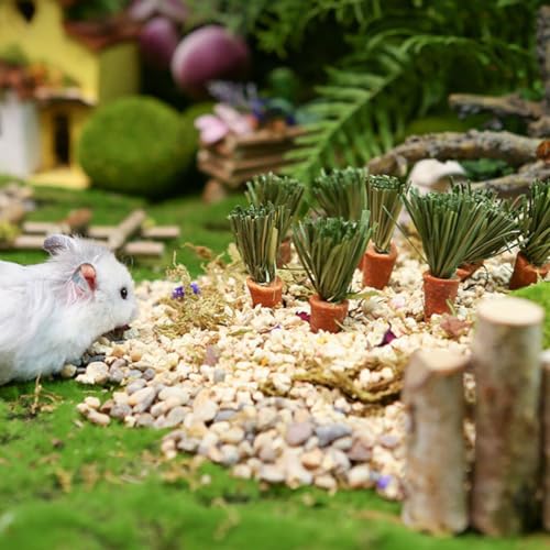 GANAZONO 18 peças de palitos de dentição de cenoura, hamster, coelho, brinquedos molares, brinquedos