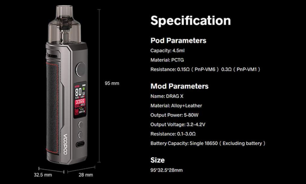 Pod Drag X - Voopoo - Iron Knight - sans nicotine ni tabac: Amazon.de: Electronics & Photo Pod Drag X - Voopoo - Iron Knight - sans nicotine ni tabac: Amazon.de: Electronics & Photo