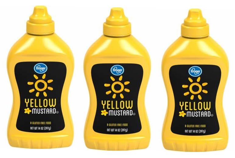 Pack Of 3 Yellow Mustard 14 oz.