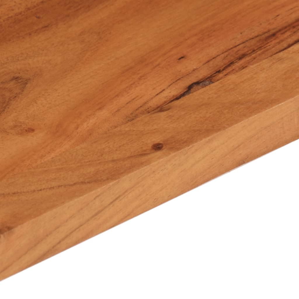 vidaXL Tischplatte, Holzplatte Rechteckig, Massivholzplatte für Bartisch Beistelltisch Esstisch, Ersatztischplatte, 90x80x2,5cm Akazienholz