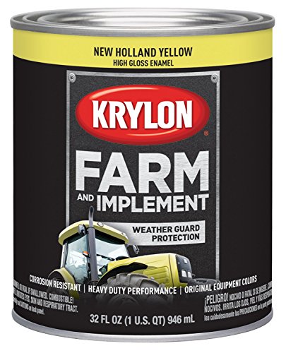 Image of Krylon 2032 Farm & Implement Brush, High Gloss, New Holland Yellow, 1 Quart Architectural Paints