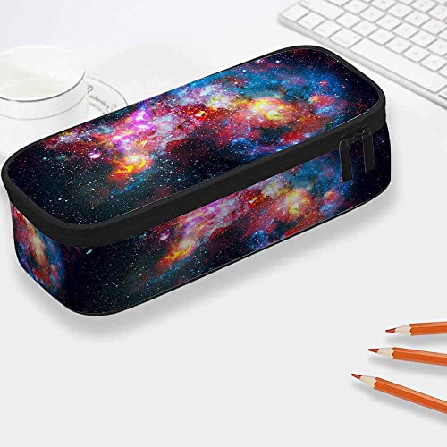 Image of Yekiua Explosion Supernova Pencil Holder Bright Star Nebula Galaxy Big Capacity Pencil Case Multi-Purpose Makeup Pouch For Office College Adult