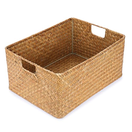 Hipiwe Seagrass Storage Baskets Bin for...