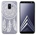 Produktbild yayago Hülle für Samsung Galaxy A6 [2018] Silikon Schutzhülle Hülle Case Backcover Tattoo Ornament Spring Design transparent Tasche