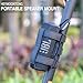 HeyMoonTong Upgraded Portable Speaker Mount for Bluetooth Speakers with 7.5''-12.5''' Circumference, Waterproof Adjustable Velcro Strap Holder for Golf Cart Bike UTV ATV Motorcycle or Boat Railing