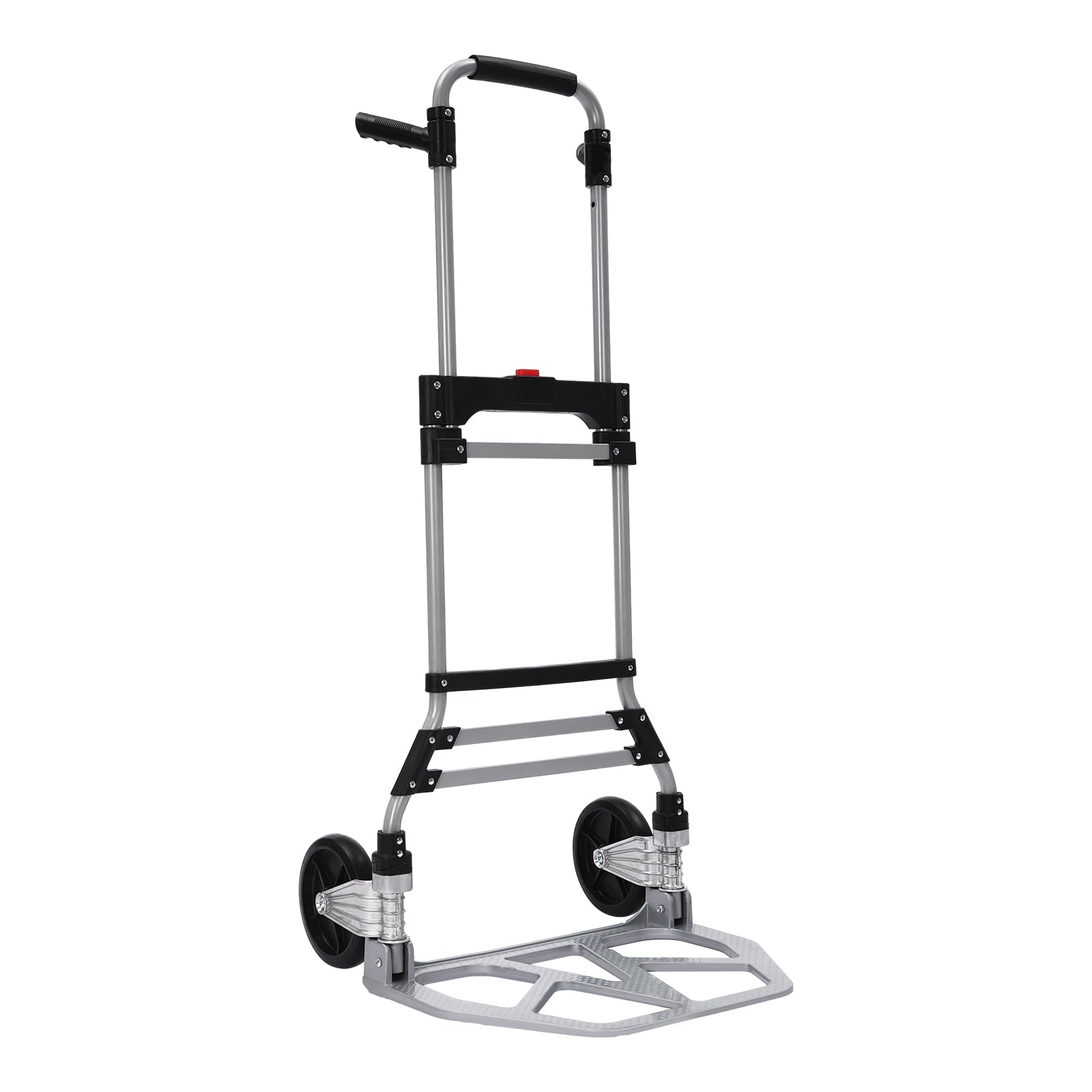 Carretilla plegable de aluminio, 120 kg, ruedas de PVC