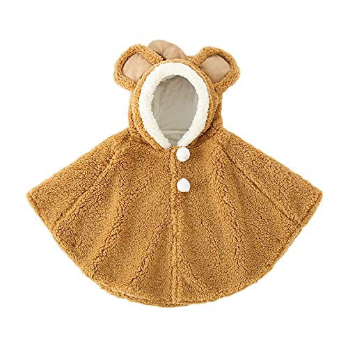 ITODA - ITODA Mignon Cape à Capuche Bébé Garçon Filles Sweat Laine Doux Poncho Tout-Petits Manteau à Capuchon Coupe-Vent Hiver Automne Vêtements d'extérieur Chaude Châle pour Enfants 0-3ans - -27%
