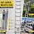 8.5 FT Telescoping Ladder Aluminum Lightweight Extension Ladder