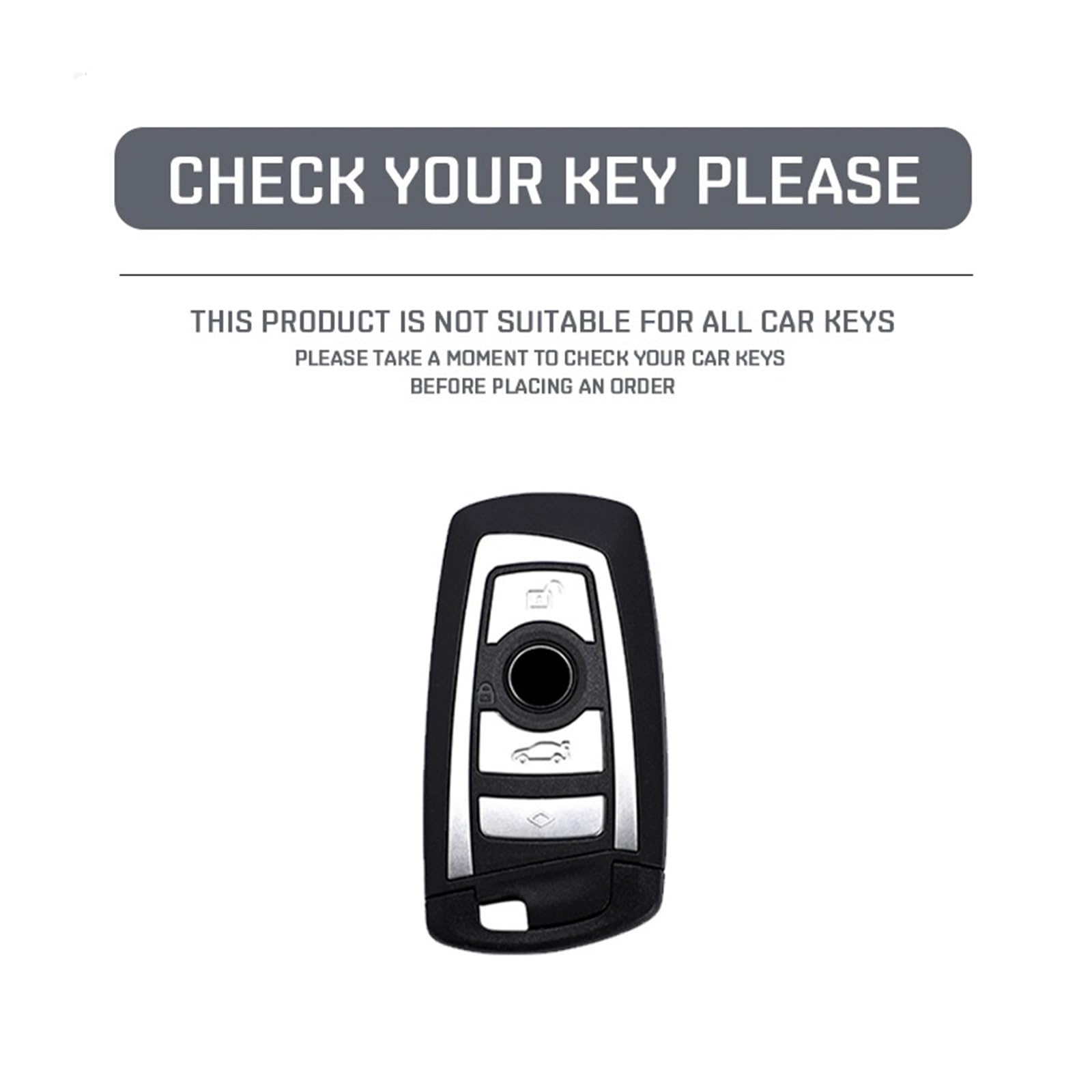 Etui na klucze z włókna węglowego ABS do modeli BMW 1 3 5 7 Series X1-X6 F/G