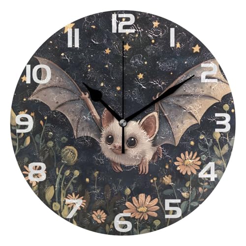 Reloj de pared analógico redondo ALAZA 9.4 in miniatura 1