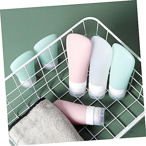 Beaupretty Artigos De Pessoal De Viagem Recipientes Vazios De Silicone Para Maquiagem Frascos De Gel