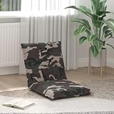 LPERTGFHU Bodenstuhl klappbar mit Verstellbarer Rückenlehne, Bodenkissen für Wohnzimmer Schlafzimmer, bequemer Bodensessel aus Stoff, Farbe Armee