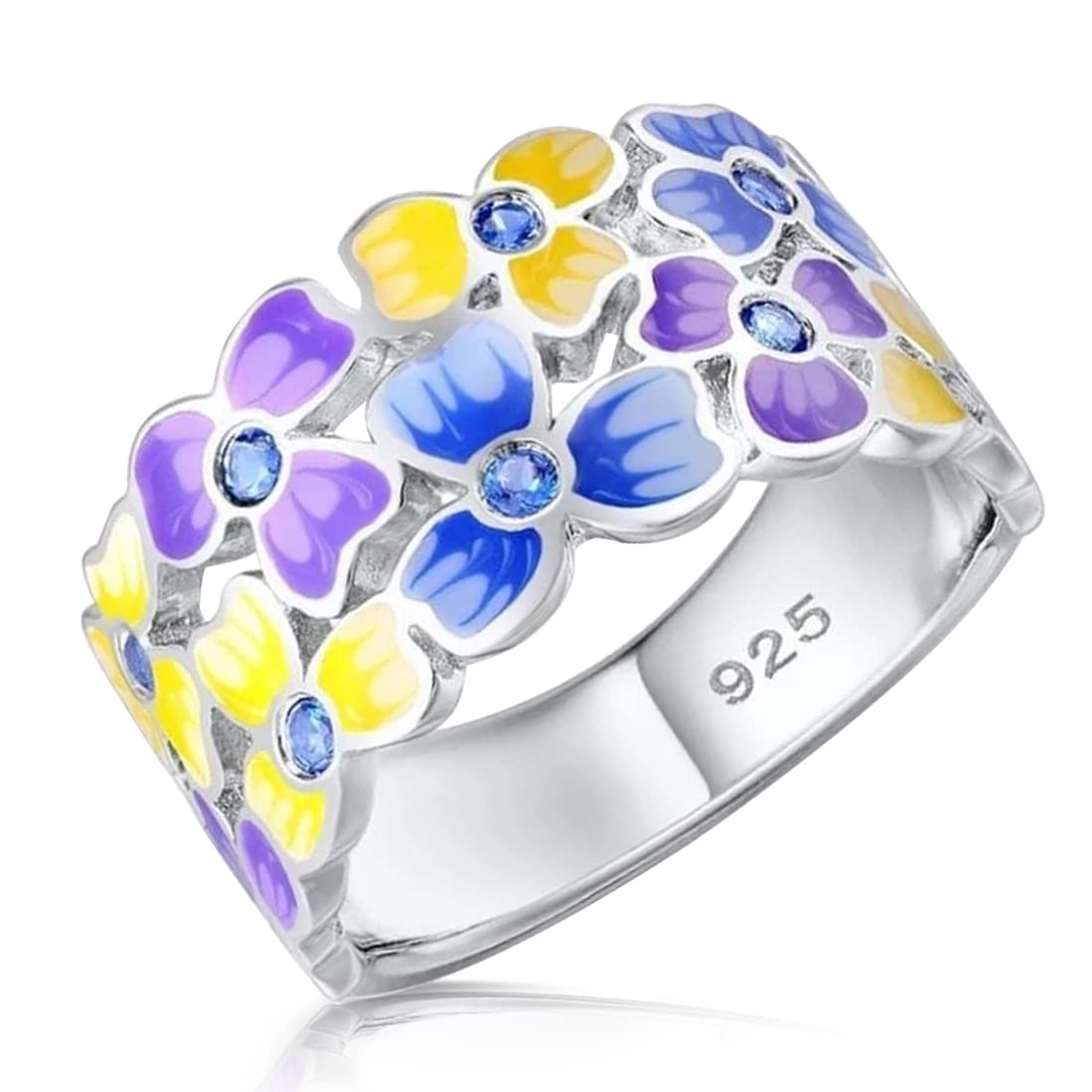 Enamel Statement Rings For Women