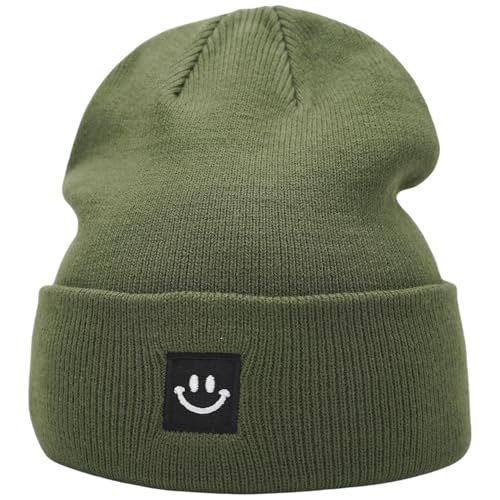 Image of 55cube Knit Beanie Hat Cuffed Plain Skull Cap for Men Women
