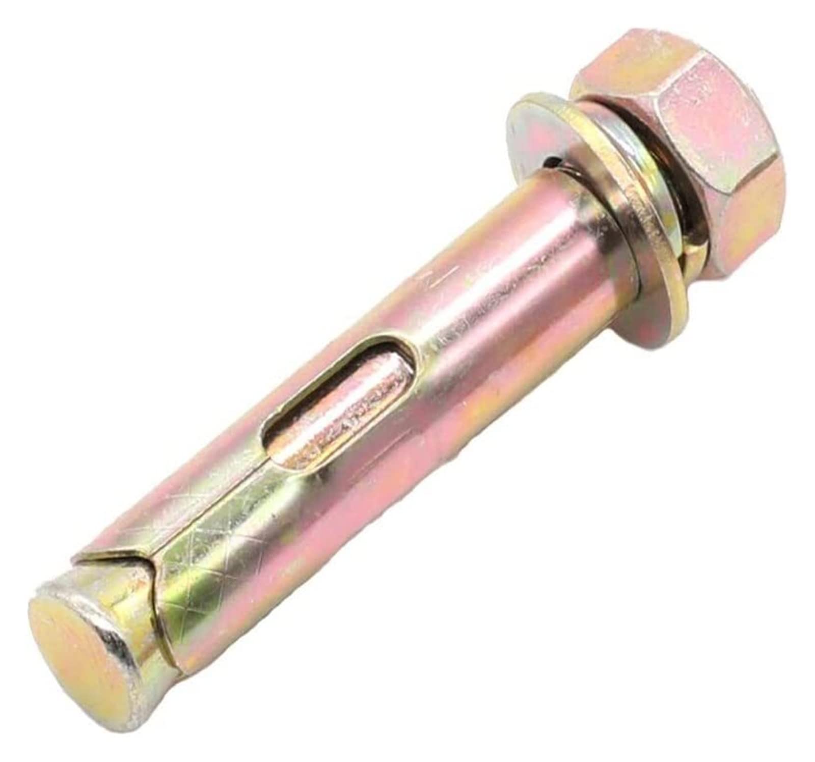 Pernos de anclaje, Manga de expansión de acero inoxidable Pernos de tornillo de anclaje, Pernos de expansión Pernos de expansión M6 M8 M10 M12 M14 Tornillo macho con accionamiento hexagonal Tuerca Jun