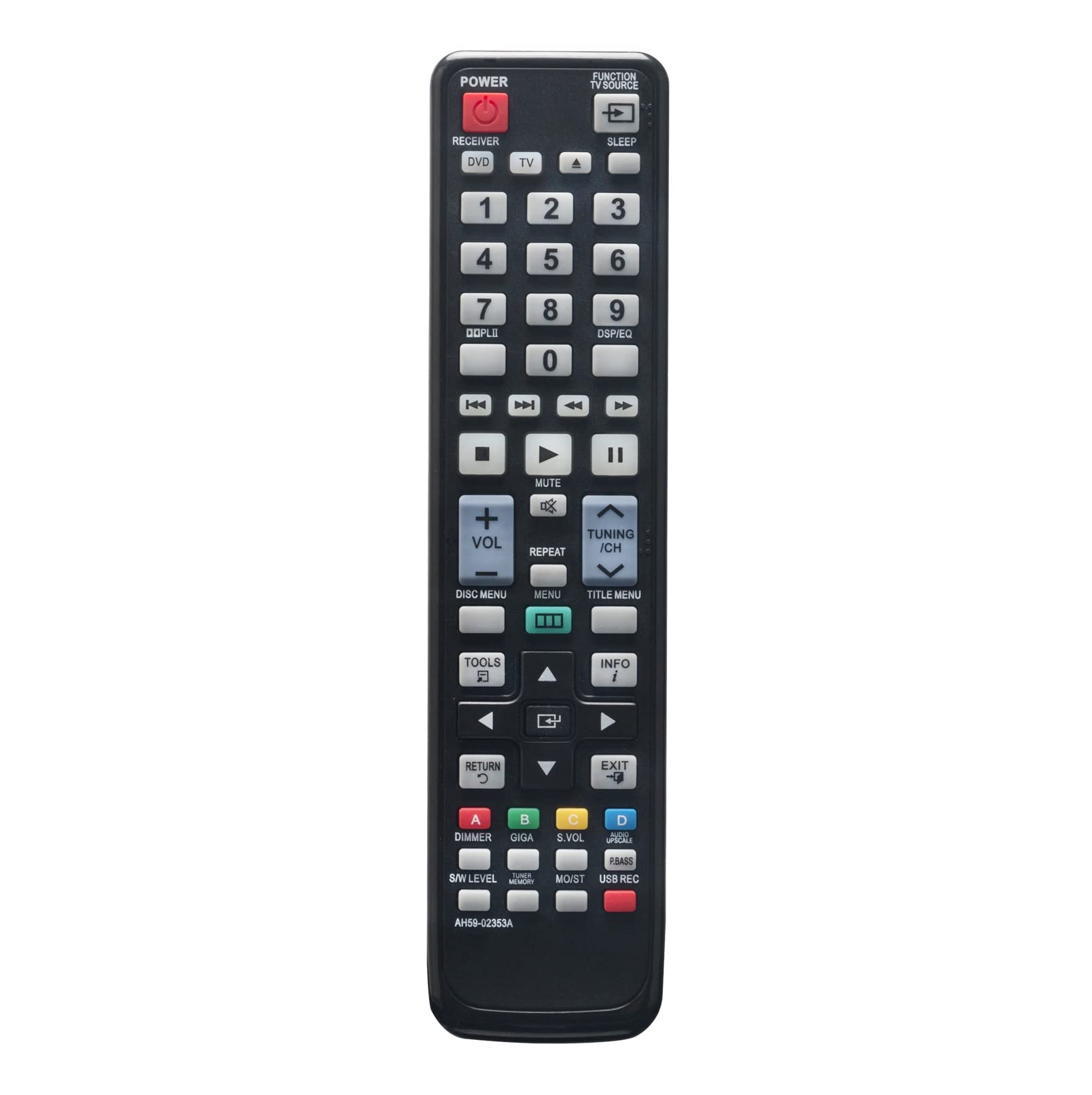 AH59-02353A Replacement Remote Control Compatible with Samsung Home Cinema System 5.1 Channels DVD Player HT-D553 HTD555 HT-D555