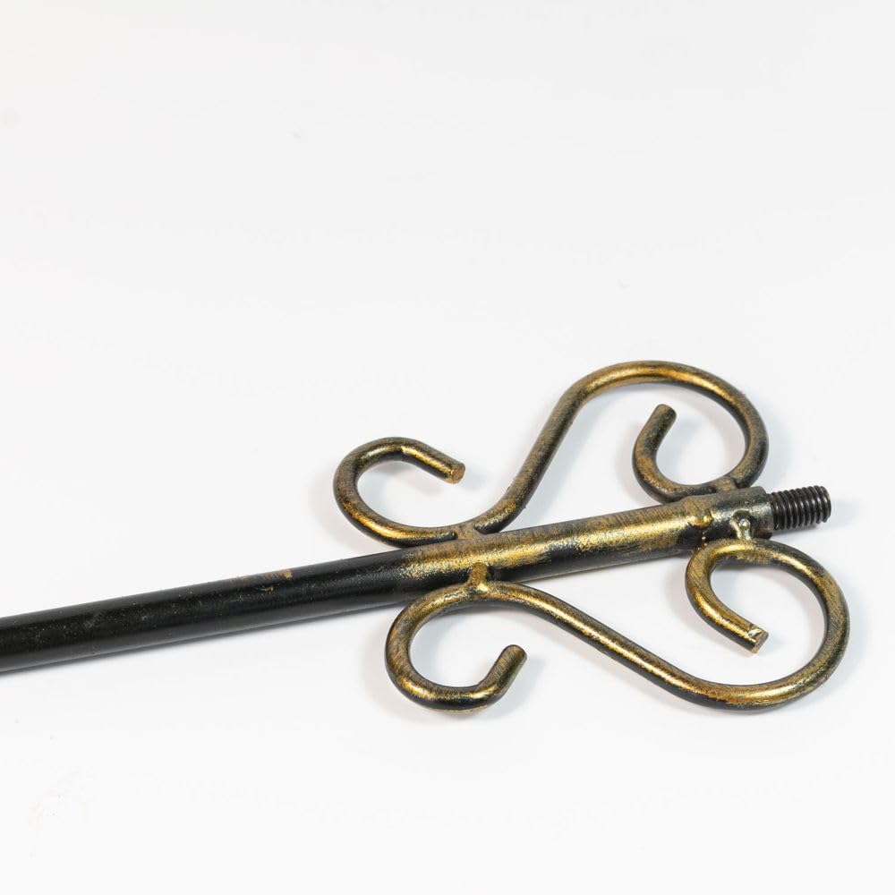 Formano Abbeveratoio per uccelli, 107 x 23 cm, in metallo, 1 pezzo, effetto anticato, decorazione da giardino per aiuole o balcone