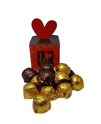 Caixa de Bombom Love You 200grs Namorados Mães Lembrancinha (Preto Brigadeiro)