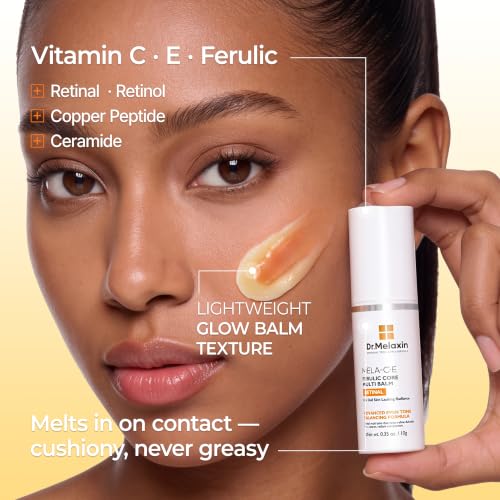 Image of Dr.Melaxin Mela-C.E Ferulic Core Multi Balm Dark Spots, Dark Circles & Fine Lines, Vitamin C.E + Ferulic Acid, Retinal, Korean Anti-Aging Glow Treatment Stick, 0.35 oz, 10g