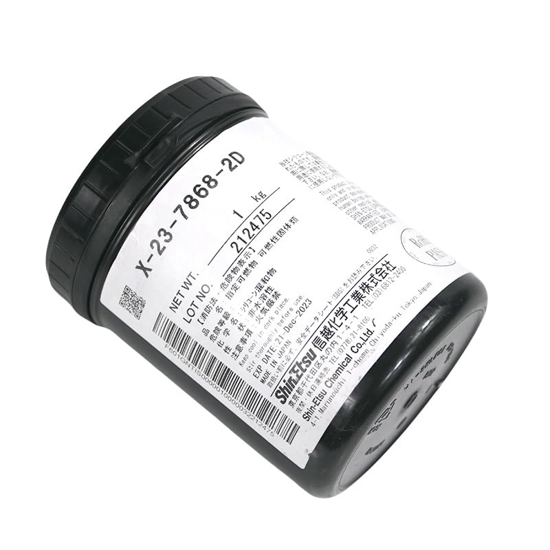 Shin-Etsu X-23-7868-2D grasa térmica 1 kg | Pasta de alta conductividad para portátiles, CPU, GPU y consolas de juego