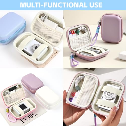 Ainiv Digital Camera Case, Small Camera Case, Compact Camera Pouch for Sony, Casio, Canon, Panasonic, Travel Cameras Storage Holder for Accessories SD Card (Blue) - Image 6