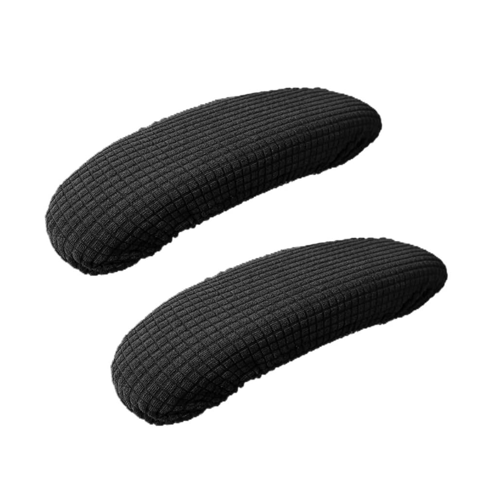 Wambere 1 Pair of Office Chair Armrest Covers Office Chair Arm Covers Removable Elastic Armrest Cover Armrest Cover Armrest Protector for Home Desk Swivel Chairs Black