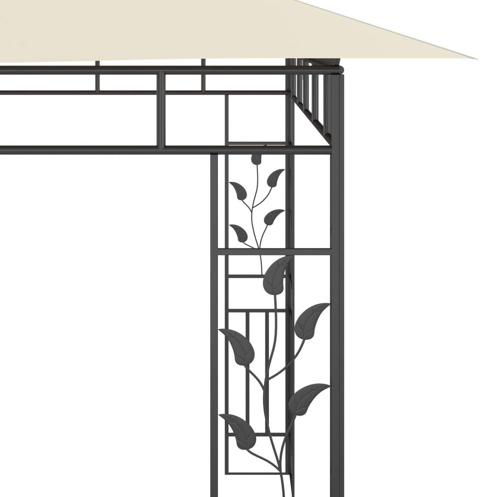 Generico Gazebo con Zanzariera 6x3x2,73 m Crema,Baldacchini e Gazebo,47971