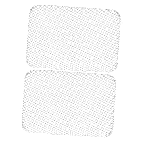 FONDOTIN 10Pcs Bbq Mesh Grill Mats Non Stick Barbecue Pads for Outdoor Cooking for Grilling Meat Vegetables and More for Fit