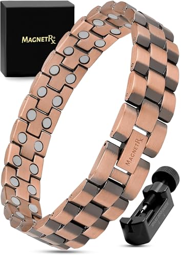 MagnetRX® Magnetarmband Herren aus purem Kupfer - Starkes magnetisches...
