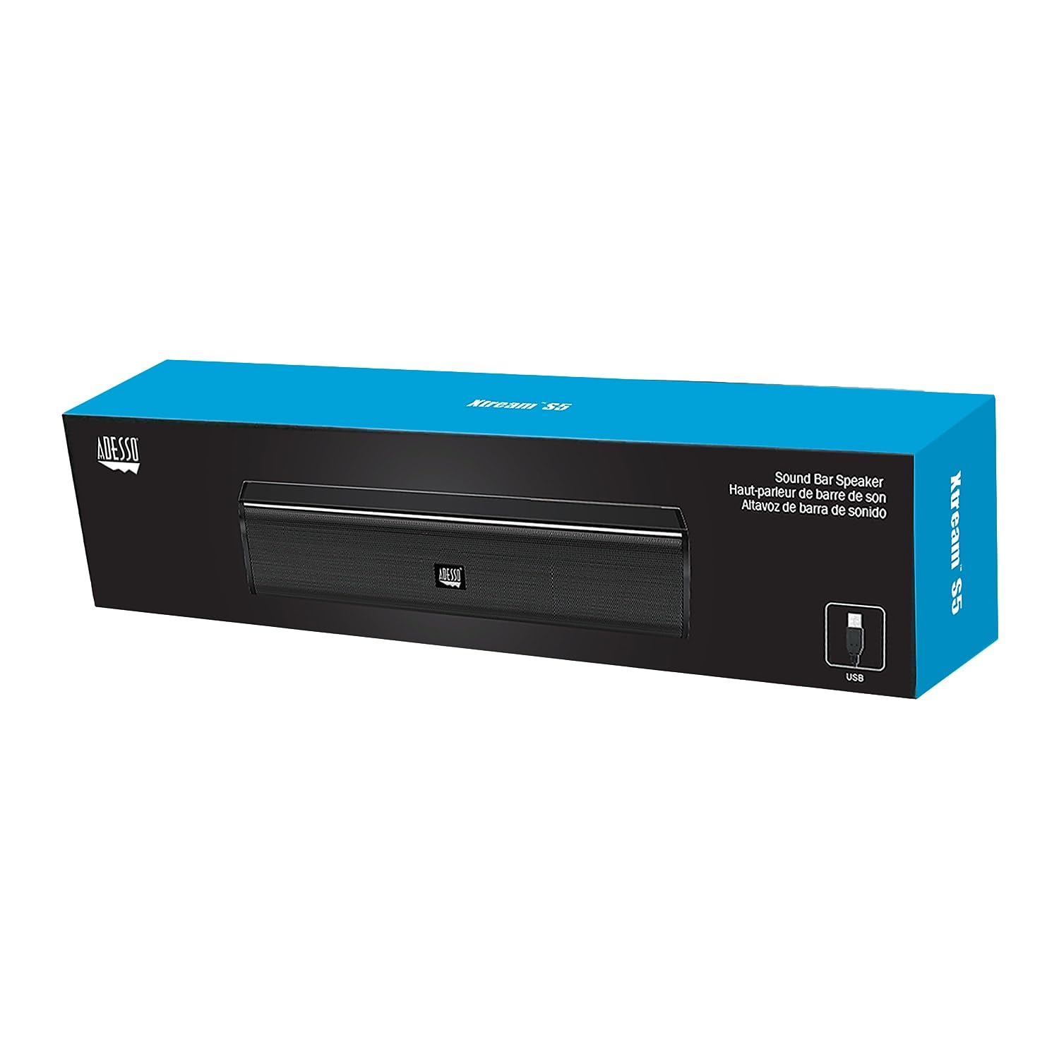 Adesso Xtream S5 USB Sound Bar Speaker per PC Desktop 5W x 2